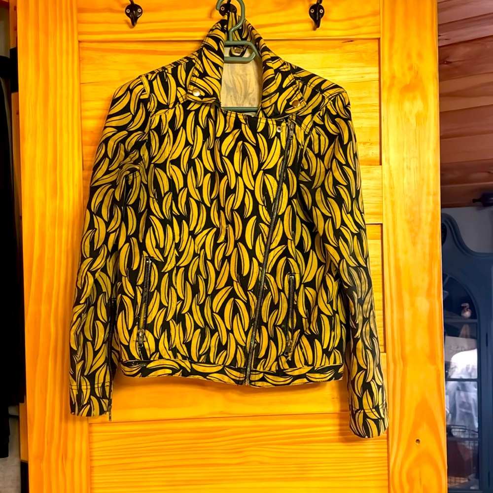 Top shop banana print vintage jacket